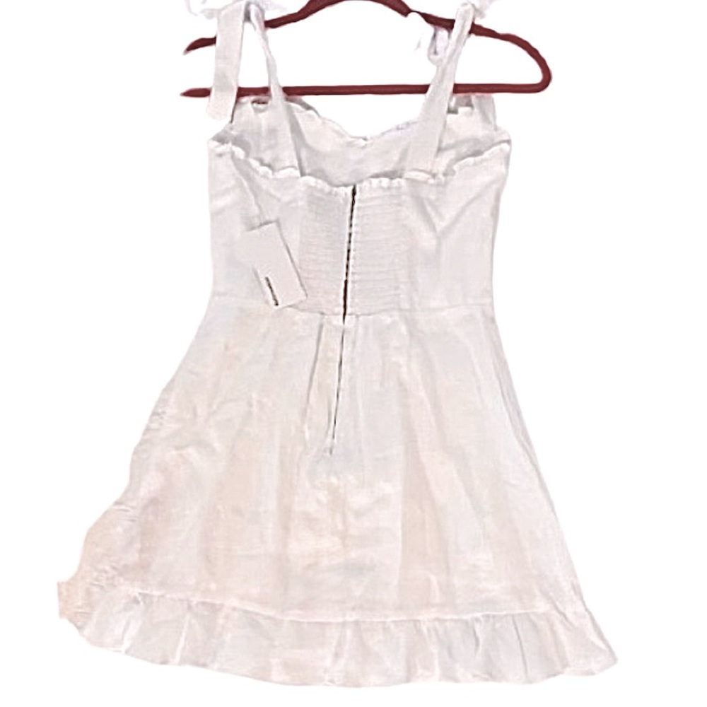 💖HOST PICK💖NWT- Reformation Desiree White Linen Dress- GORGEOUS Size:4 - Picture 10 of 13